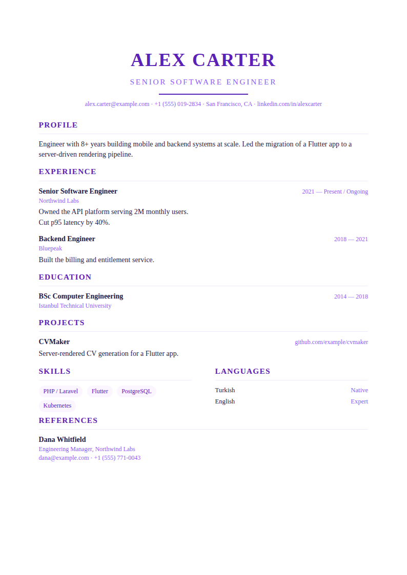 Violet Serif